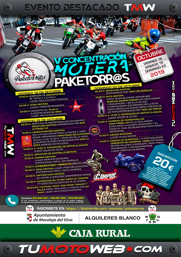 V Concentración Motera Paketorr@s 2019