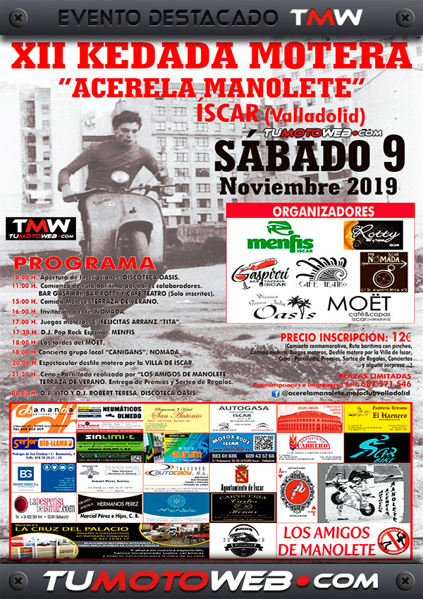 XII Kedada Motera Acerela Manolete 2019