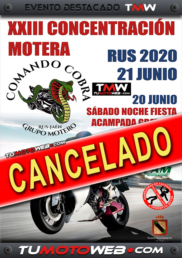 EVENTO CANCELADO | XXIII Concentración Motera Rus 2020