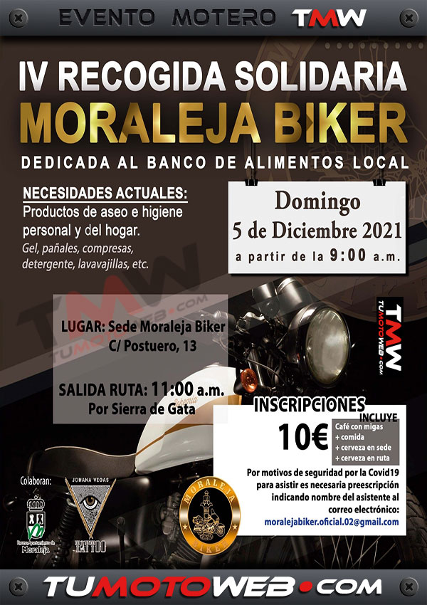 IV Recogida Solidaria Moraleja Biker 2021