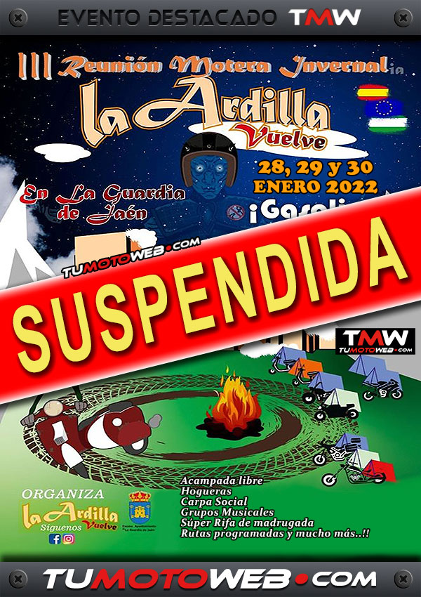 SUSPENDIDA..!! III Reunión Motera Invernal La Ardilla Vuelve 2022