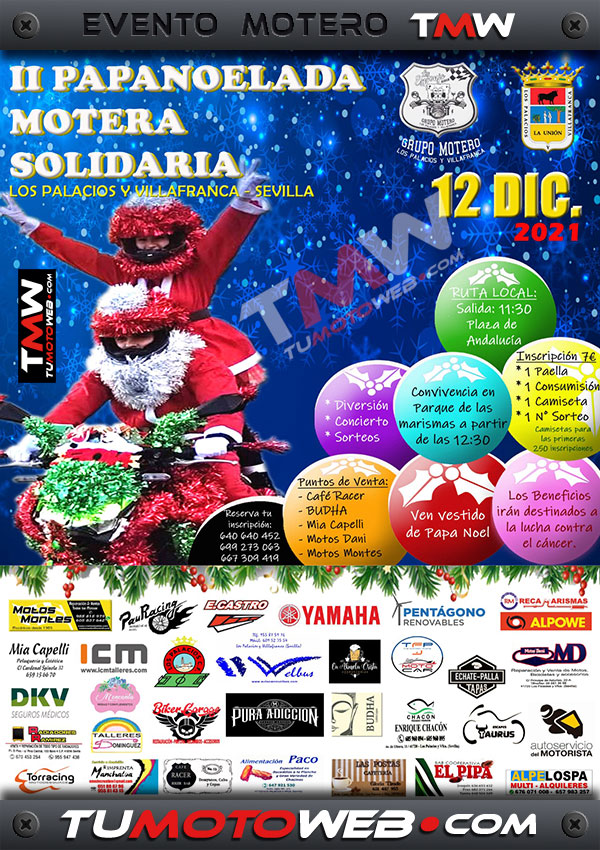 II Papanoelada Motera Solidaria Los Esponja 2021