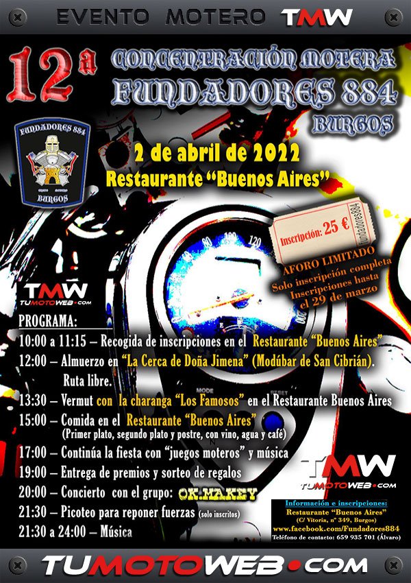 XII Concentración Motera Fundadores 884 2022