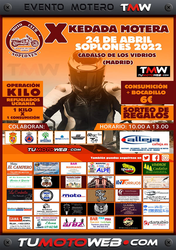 X Kedada Motera Soplones 2022