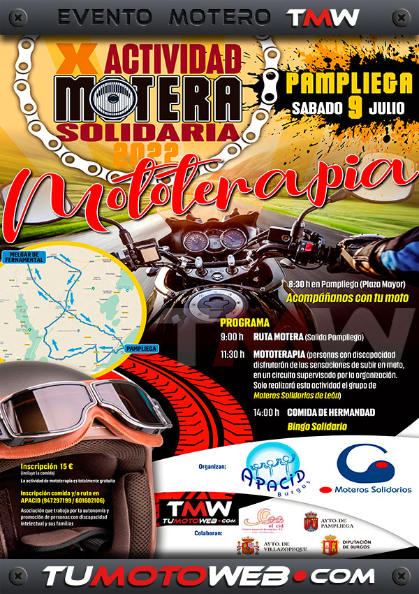X Actividad Motera Solidaria MOTOTERAPIA 2022