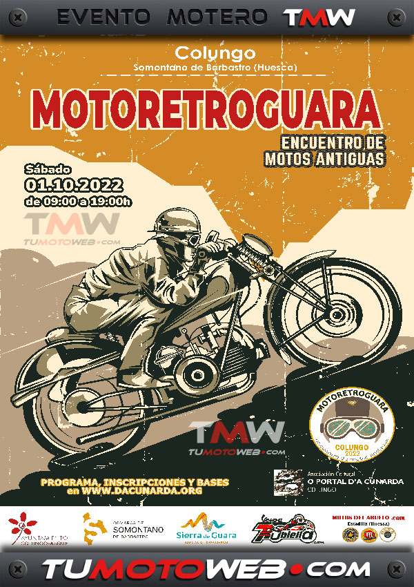 I Encuentro de Motos Antiguas MOTORETROGUARA 2022