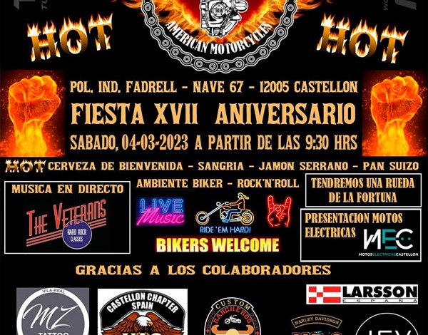 XVII Fiesta Aniversario Moto Emoción Castellón 2023