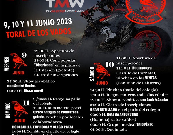 XV Concentración Motera Cuervos Rojos 2023