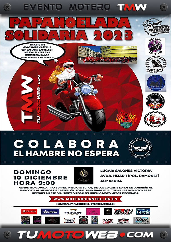 Papanoelada Motera Solidaria Moteros Castellón 2023
