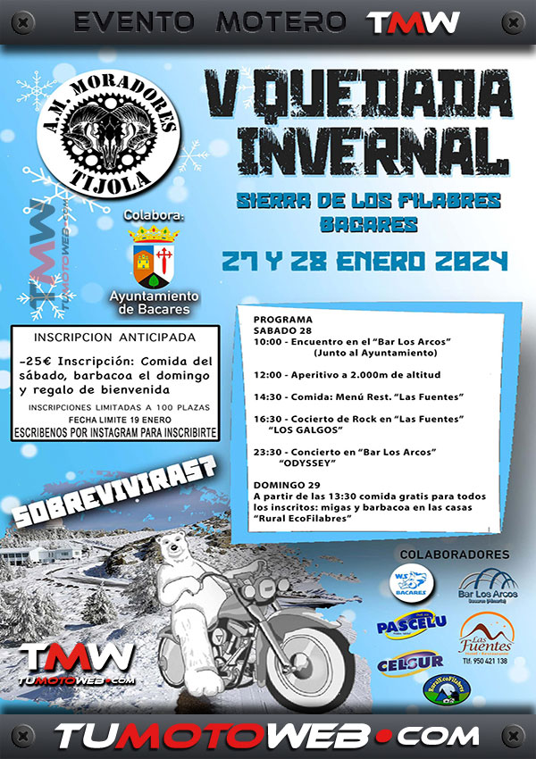 V Quedada Motera Invernal Sierra de Los Filabres (Bacares) 2024