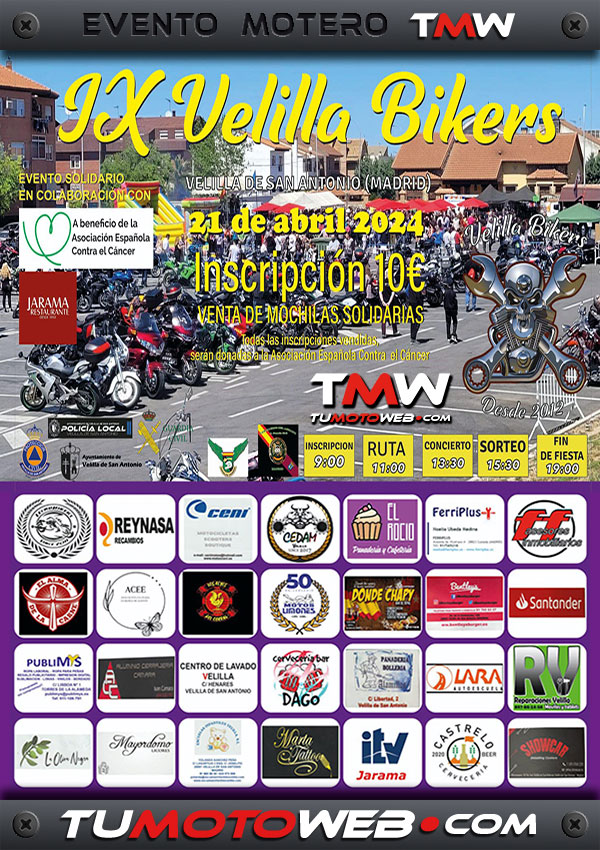 IX Concentración Motera Solidaria Velilla Bikers 2024