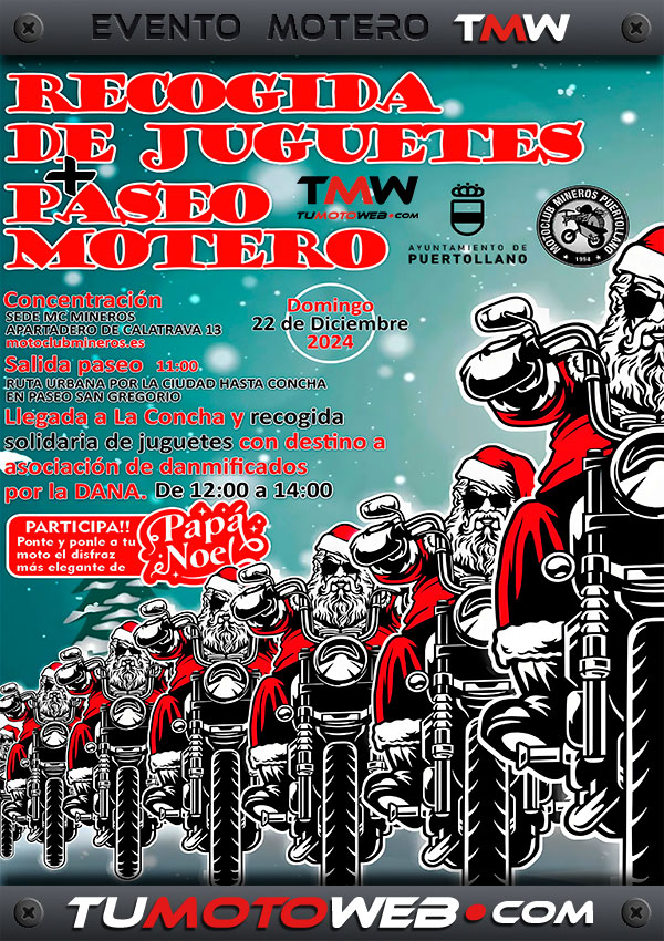 Papanoelada Motera Solidaria Mineros Puertollano 2024