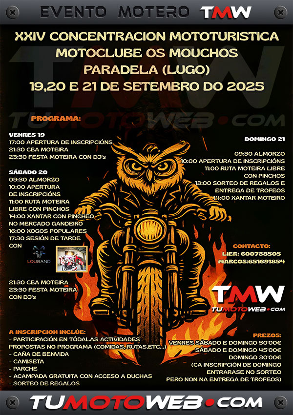 XXIV Concentración Mototurística Os Mouchos 2025