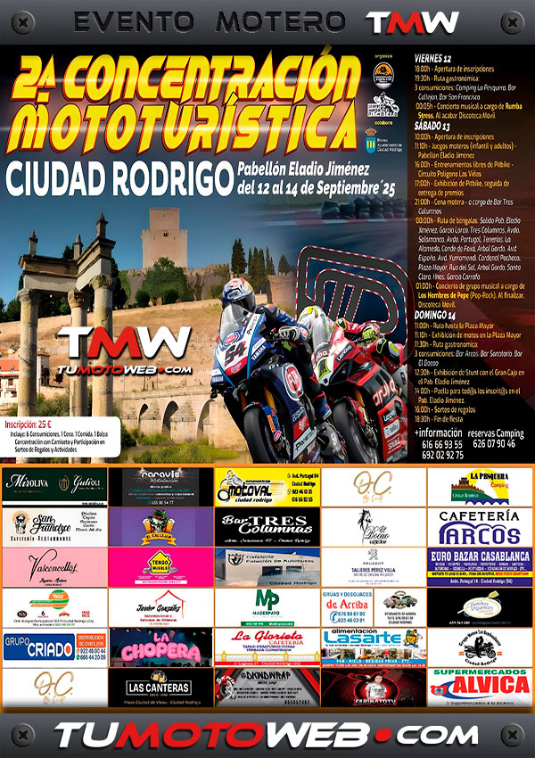 II Concentración Mototurística Ciudad Rodrigo 2025