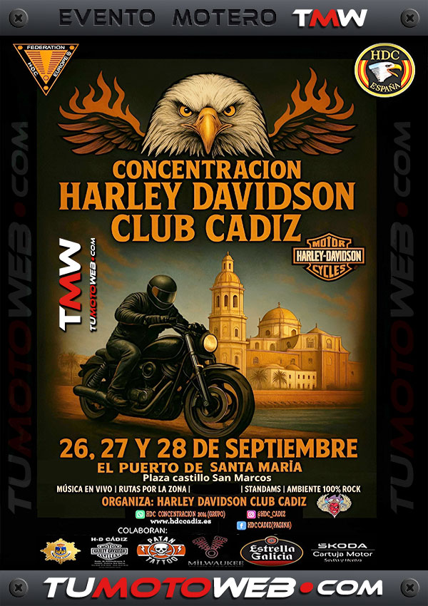 VII Concentración Harley Davidson Club Cádiz 2025