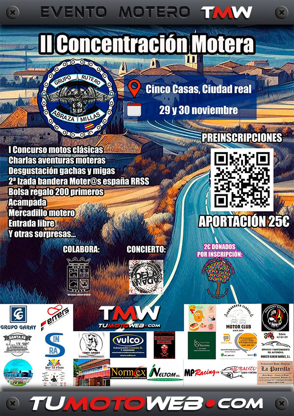 II Concentración Motera Grupo Rutero Abrazamillas 2025