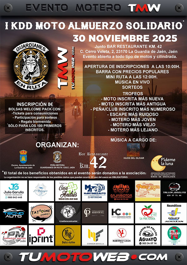 I Kedada Moto Almuerzo Solidario Guardianes En Ruta 2025
