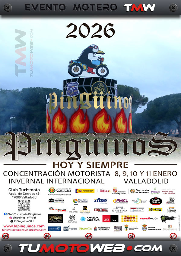 Concentración Motorista Invernal Internacional PINGÜINOS 2026