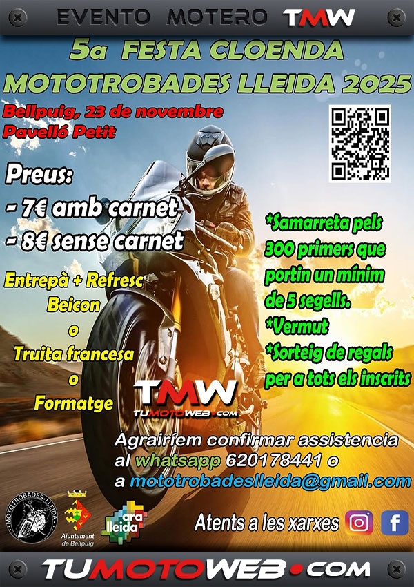 V Fiesta Clausura Motoencuentros Lleida 2025