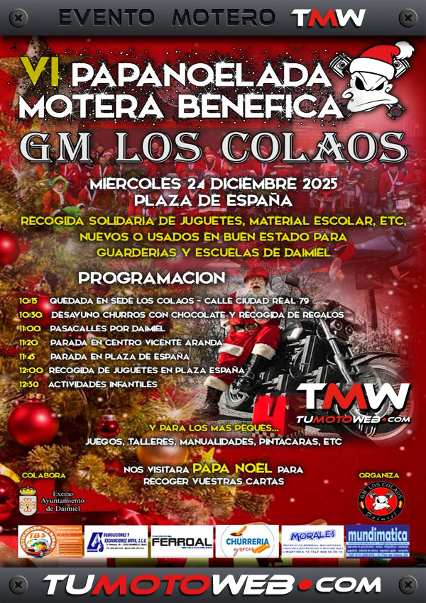VI Papanoelada Motera Benéfica GM Los Colaos 2025